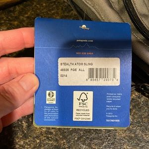 Patagonia stealth atom sling